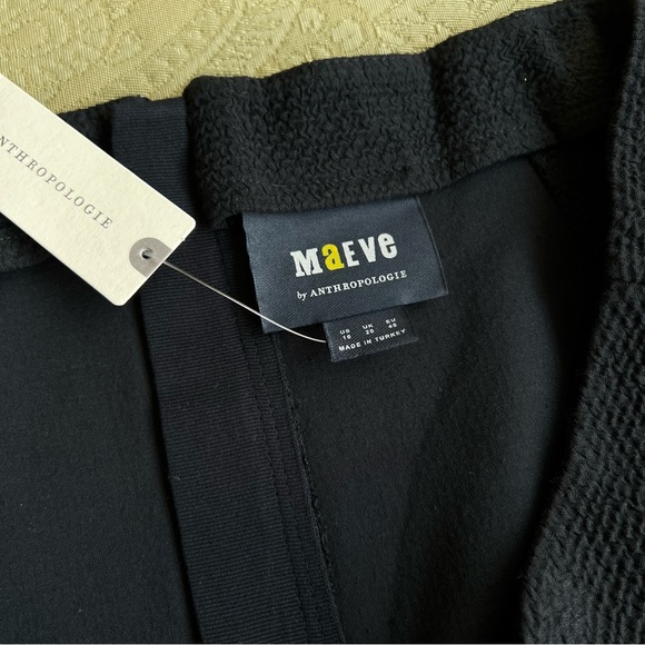 NWT Anthropologie Maeve Navy Dual Split Button MIDI Skirt Size 16 - Picture 6 of 14